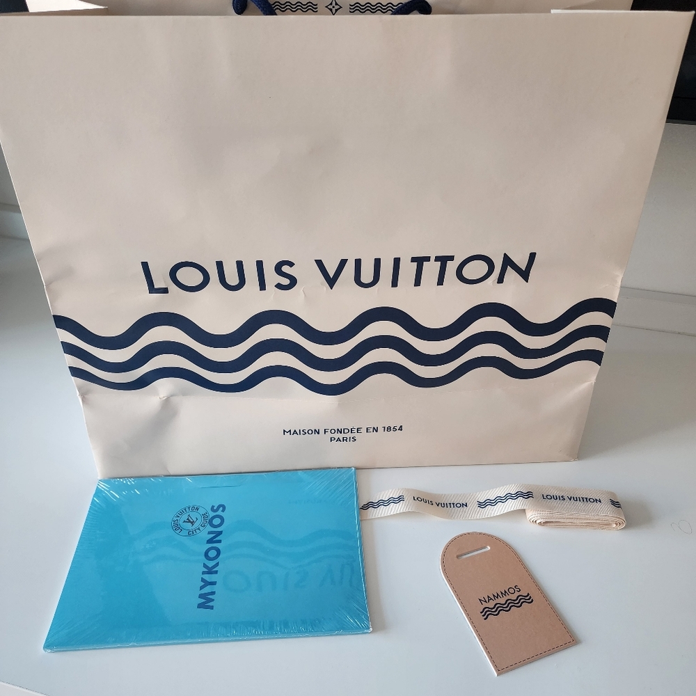 Louis Vuitton Shopping Bag Nammos Tag and Ribbon, LV Mykonos City Guide (Small)